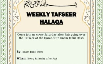 ICM Present: Saturday Fajr Tafseer Halaqa
