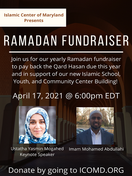 Ramadan Fundraiser 2021: Mark Your Calendar!