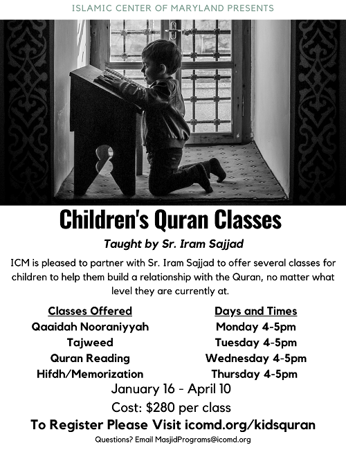 ICM Presents Kid’s Quran Classes