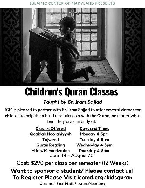 ICM Presents Kid’s Quran Classes