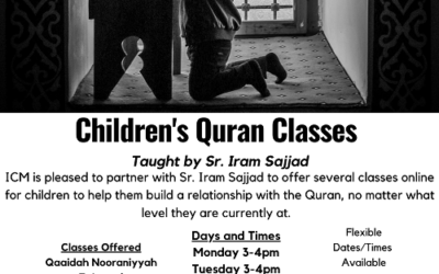 ICM Presents Kid’s Quran Classes