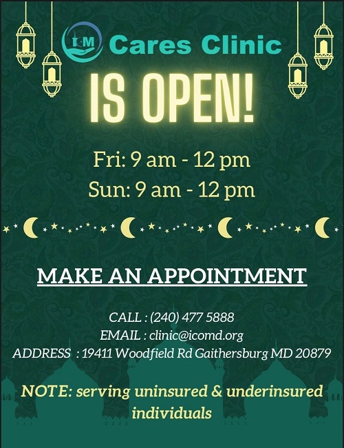#ICMCares Clinic Is Open Now!