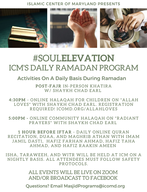 Join ICM’s Daily Ramadan Program