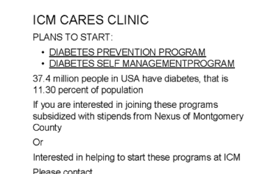 Diabetes Prevention Prog @ ICMCares Clinic