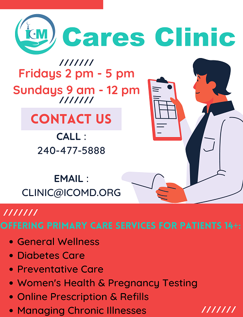 #ICMCares Clinic Is Open Now!