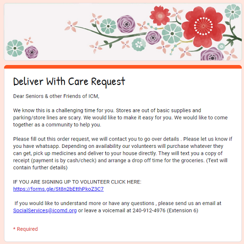 ICM Deliver with Care Program