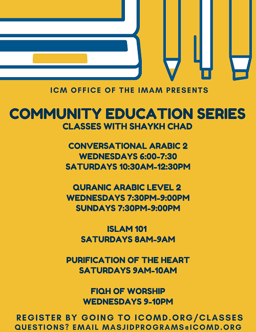 Classes With Shaykh Chad Earl