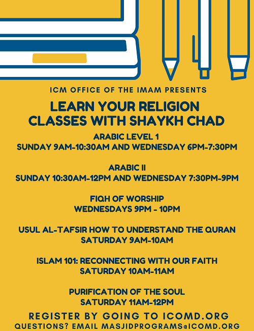 Classes With Shaykh Chad Earl