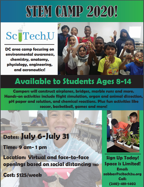 Stem Camp 2020: Space Is Limited!